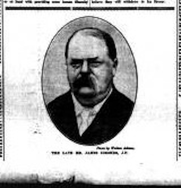 Image of James Simonds from newspaper Reading Standard, 25 November 1905, courtesy of Reading Libraries