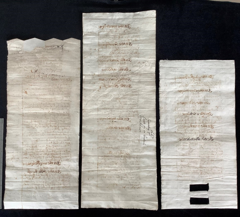 The repair of the documents completed - back image