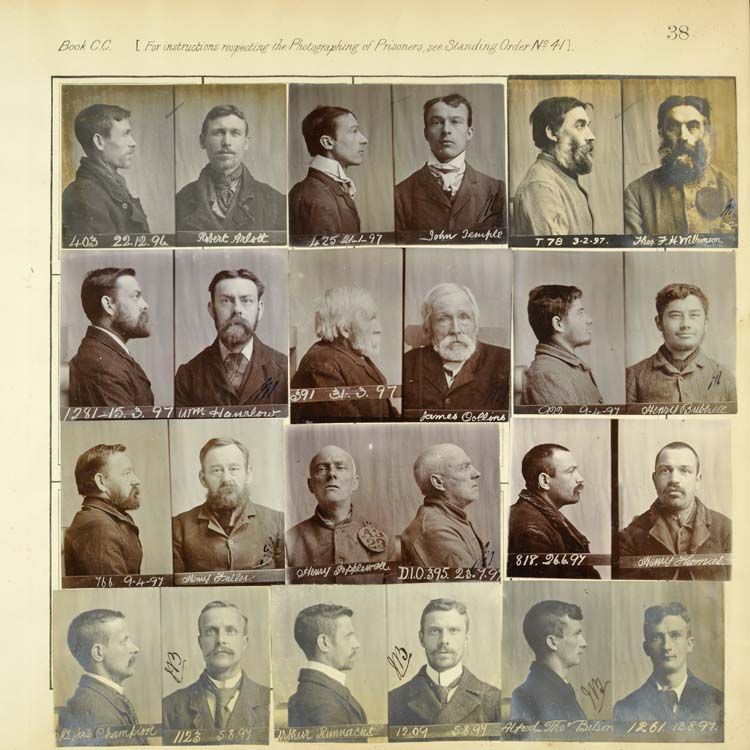 Photograph album of prisoners