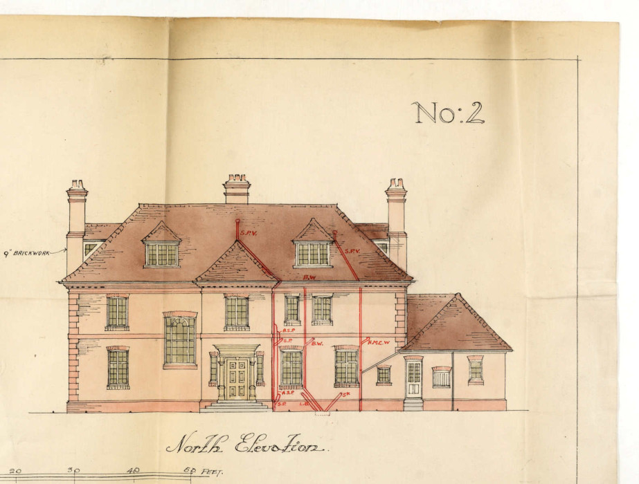 Drawing plan of a house ref. S/SB2/1612