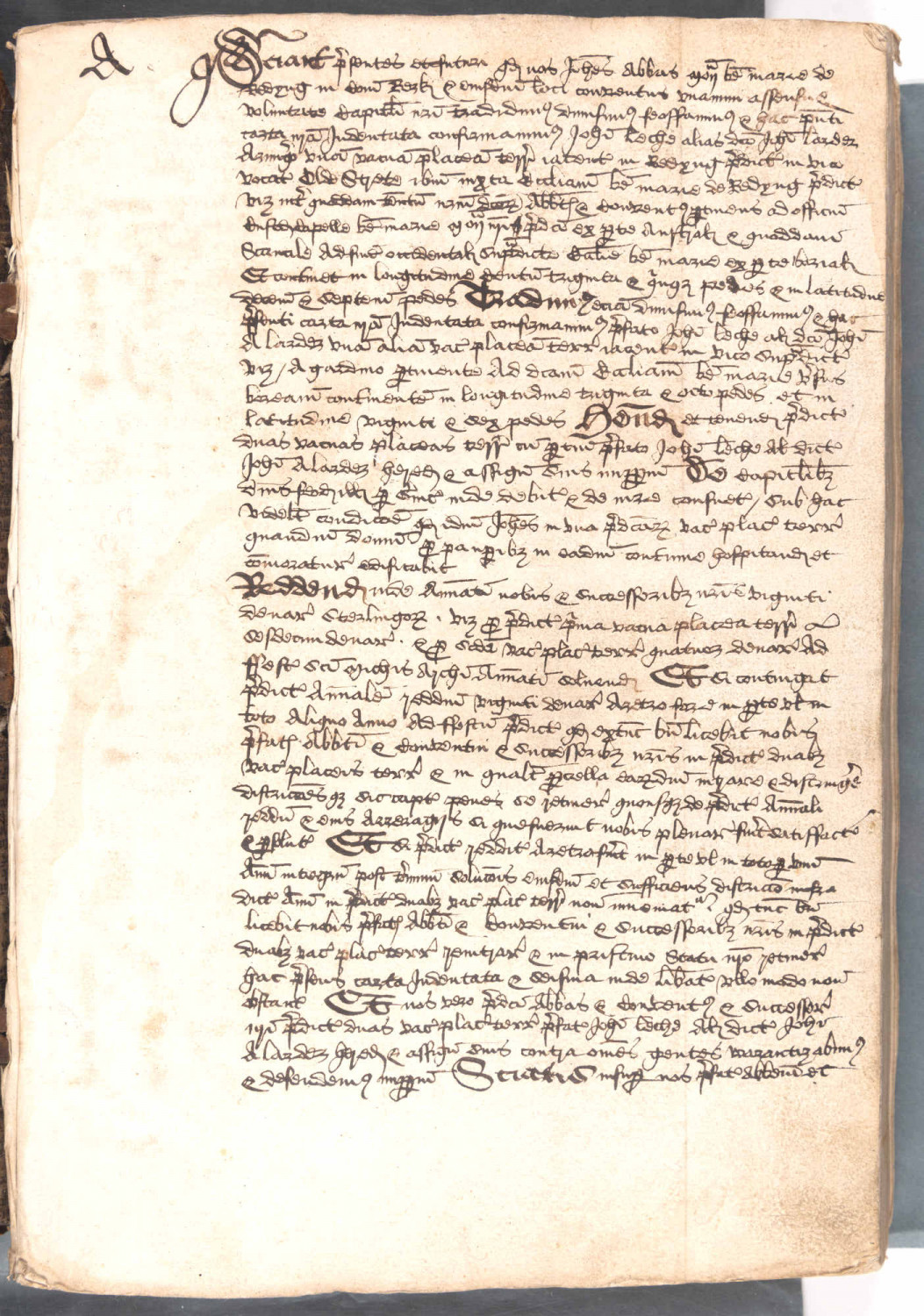 Document with handwritten Latin text from 1475.