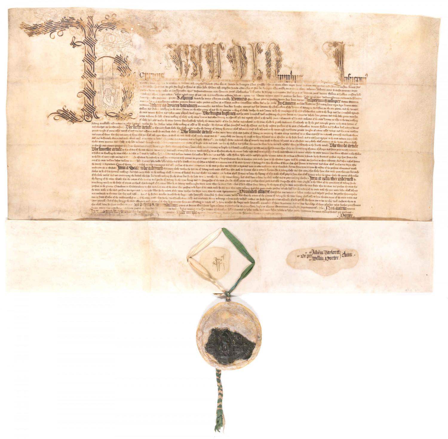 Document with handwritten English text from 1520.